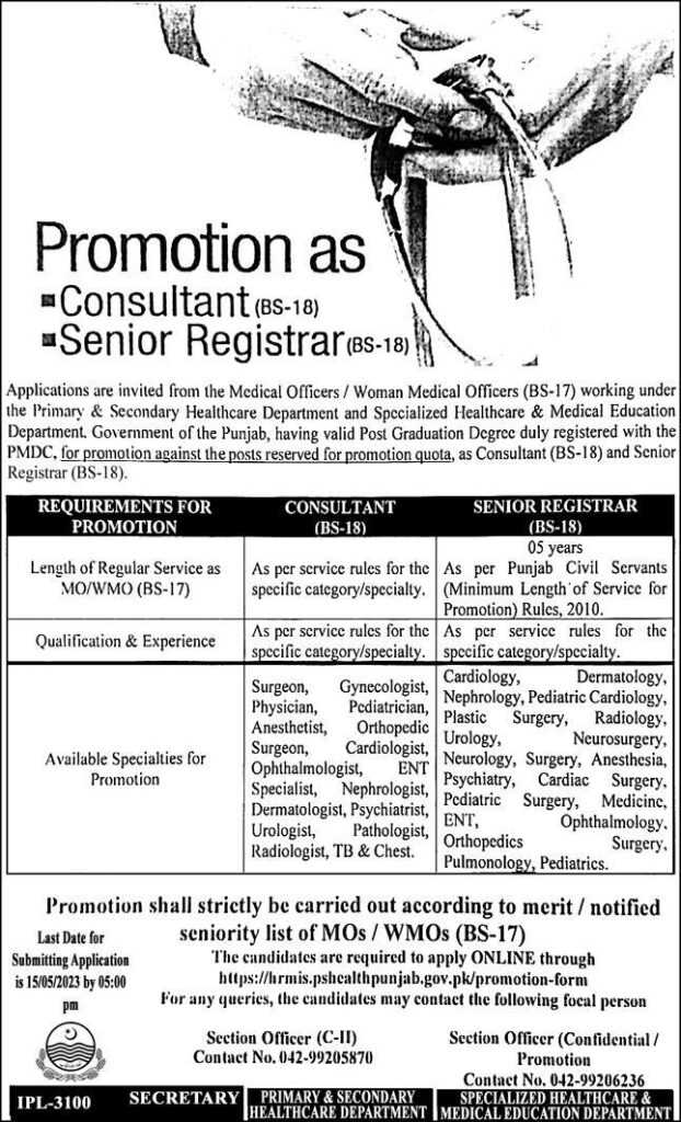 Opportunities at P&SHD Punjab 2023