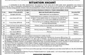 Jobs at IRRIGATION Department TM Khan 2023