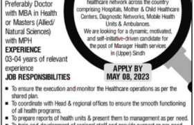 Job at Alkhidmat Health Foundation Sindh 2023