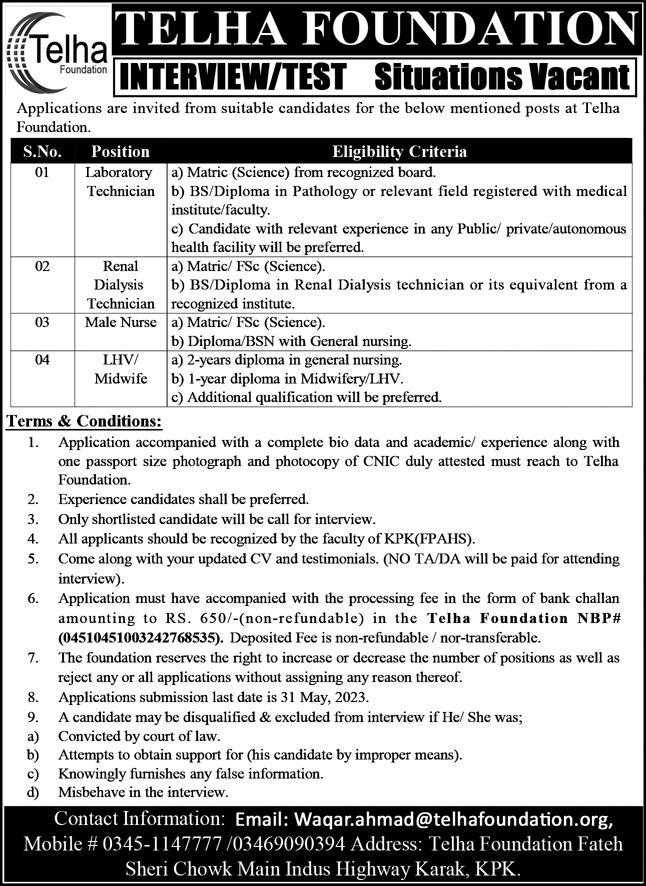 latest jobs in pakistan, jobs in pakistan, latest jobs pakistan, new jobs in kpk, newspaper jobs today, latest jobs today, new positions at telha foundation 2023, 