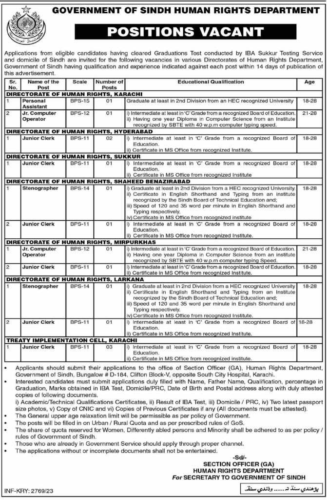 latest jobs in sindh, jobs in karachi today, latest jobs in karachi, new jobs at human rights department sindh 2023, latest jobs in pakistan, jobs in pakistan, latest jobs pakistan, newspaper jobs today, latest jobs today, jobs today, jobs search, jobs hunt, new hirings, jobs nearby me
