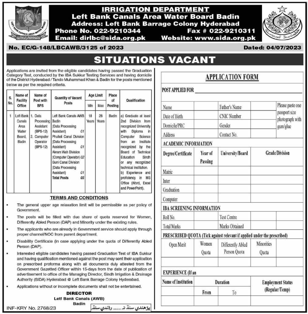 latest jobs in sindh, govt of sindh jobs, sindh govt jobs today, new jobs at irrigation department sindh 2023, latest jobs in pakistan, jobs in pakistan, latest jobs pakistan, newspaper jobs today, latest jobs today, jobs today, jobs search, jobs hunt, new hirings, jobs nearby me,