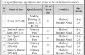 jobs in sindh, sindh govt jobs, jobs at livestock department shaheed benazirabad 2023, latest jobs in pakistan, jobs in pakistan, latest jobs pakistan, newspaper jobs today, latest jobs today, jobs today, jobs search, jobs hunt, new hirings, jobs nearby me