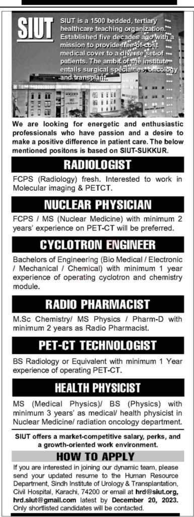 latest jobs in sindh, sindh govt jobs, latest jobs at siut sukkur 2023, sindh institute of urology and transplantation jobs, medical jobs in sindh, latest jobs in pakistan, jobs in pakistan, latest jobs pakistan, newspaper jobs today, latest jobs today, jobs today, jobs search, jobs hunt, new hirings, jobs nearby me,