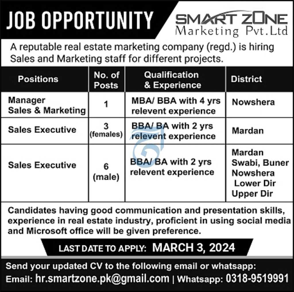 latest jobs in kpk, jobs in bannu, jobs at smart zone marketing pvt ltd 2024, latest jobs in pakistan, jobs in pakistan, latest jobs pakistan, newspaper jobs today, latest jobs today, jobs today, jobs search, jobs hunt, new hirings, jobs nearby me,