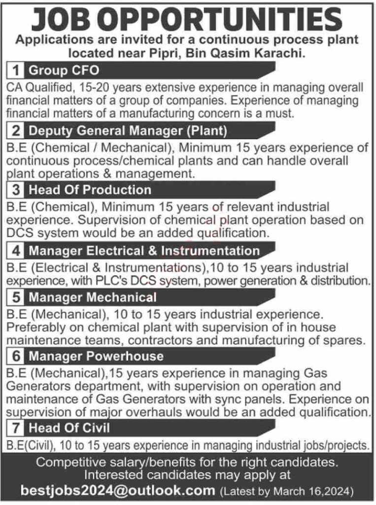 latest jobs in karachi, jobs in karachi, jobs at process plant at bin qasim karachi 2024, latest jobs in pakistan, jobs in pakistan, latest jobs pakistan, newspaper jobs today, latest jobs today, jobs today, jobs search, jobs hunt, new hirings, jobs nearby me,