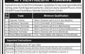 latest jobs in sindh, jobs in sindh, liberty daharki power limited apprenticeship 2024, latest jobs in pakistan, jobs in pakistan, latest jobs pakistan, newspaper jobs today, latest jobs today, jobs today, jobs search, jobs hunt, new hirings, jobs nearby me