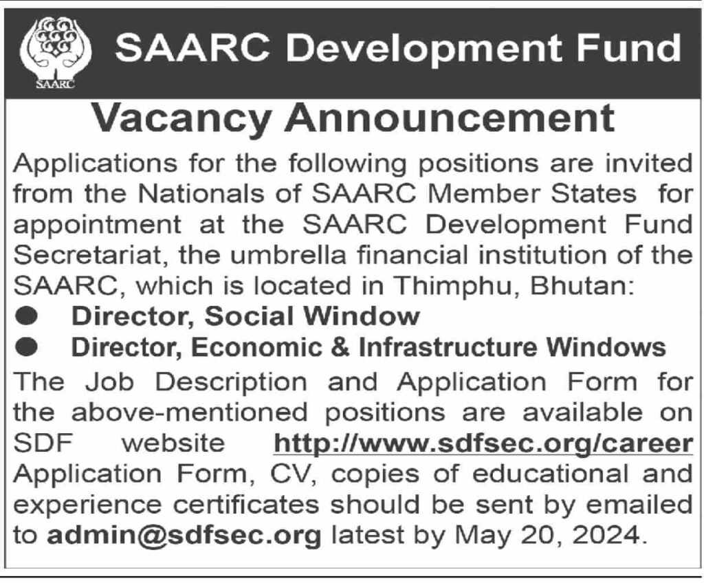 latest jobs in saarc, jobs in bhutan, new jobs at saarc development fund 2024, saarc jobs, jobs in pakistan today, latest jobs in pakistan, jobs in pakistan, latest jobs pakistan, newspaper jobs today, latest jobs today, jobs today, jobs search, jobs hunt, new hirings, jobs nearby me