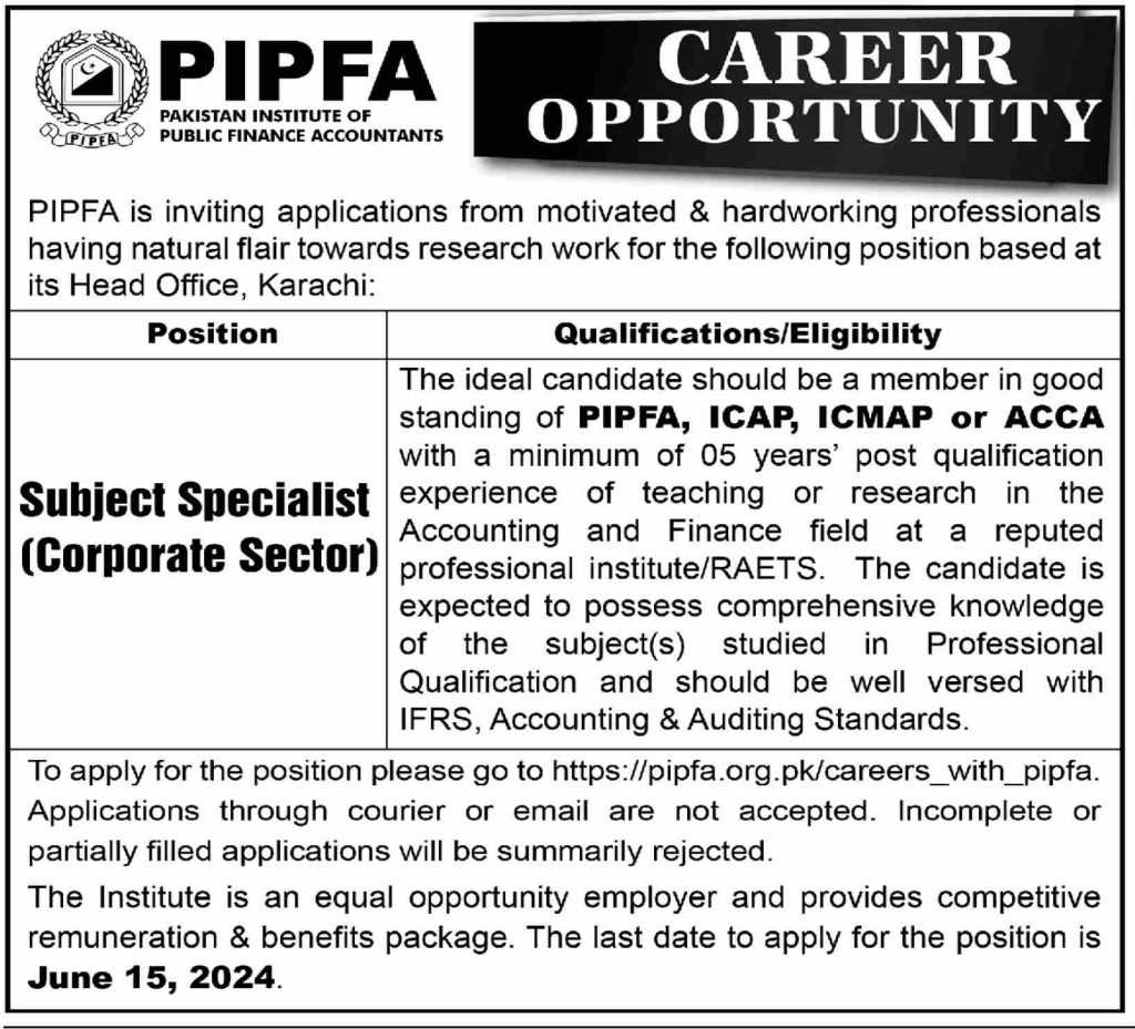 latest jobs in karachi, jobs in karachi, subject specialist job at pipfa karachi 2024, latest jobs in pakistan, jobs in pakistan, latest jobs pakistan, newspaper jobs today, latest jobs today, jobs today, jobs search, jobs hunt, new hirings, jobs nearby me,