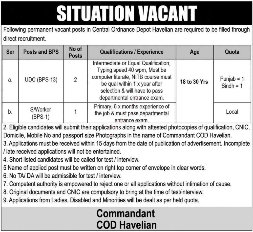 latest jobs in havelian, jobs in abbottabad, new jobs at cod havelian 2024, latest jobs in pakistan, jobs in pakistan, latest jobs pakistan, newspaper jobs today, latest jobs today, jobs today, jobs search, jobs hunt, new hirings, jobs nearby me,