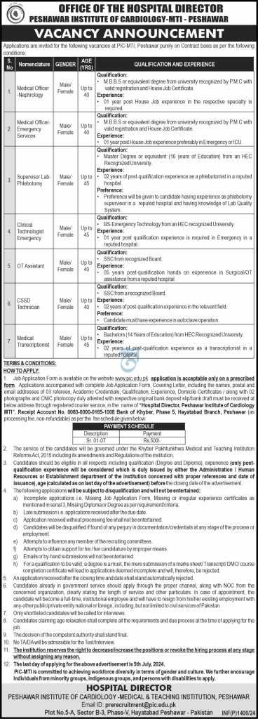 jobs in peshawar, latest jobs in peshawar, jobs at peshawar institute of cardiology 2024, latest jobs in pakistan, jobs in pakistan, latest jobs pakistan, newspaper jobs today, latest jobs today, jobs today, jobs search, jobs hunt, new hirings, jobs nearby me,