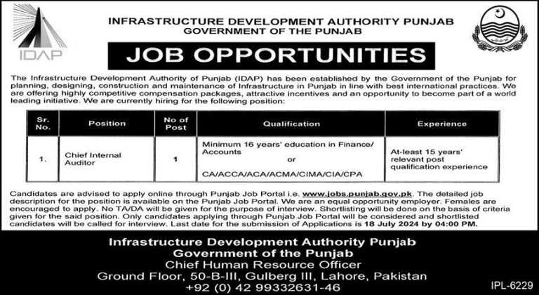 Jobs At IDAP Lahore 2024 Latest Jobs In Pakistan   X312 768x420 