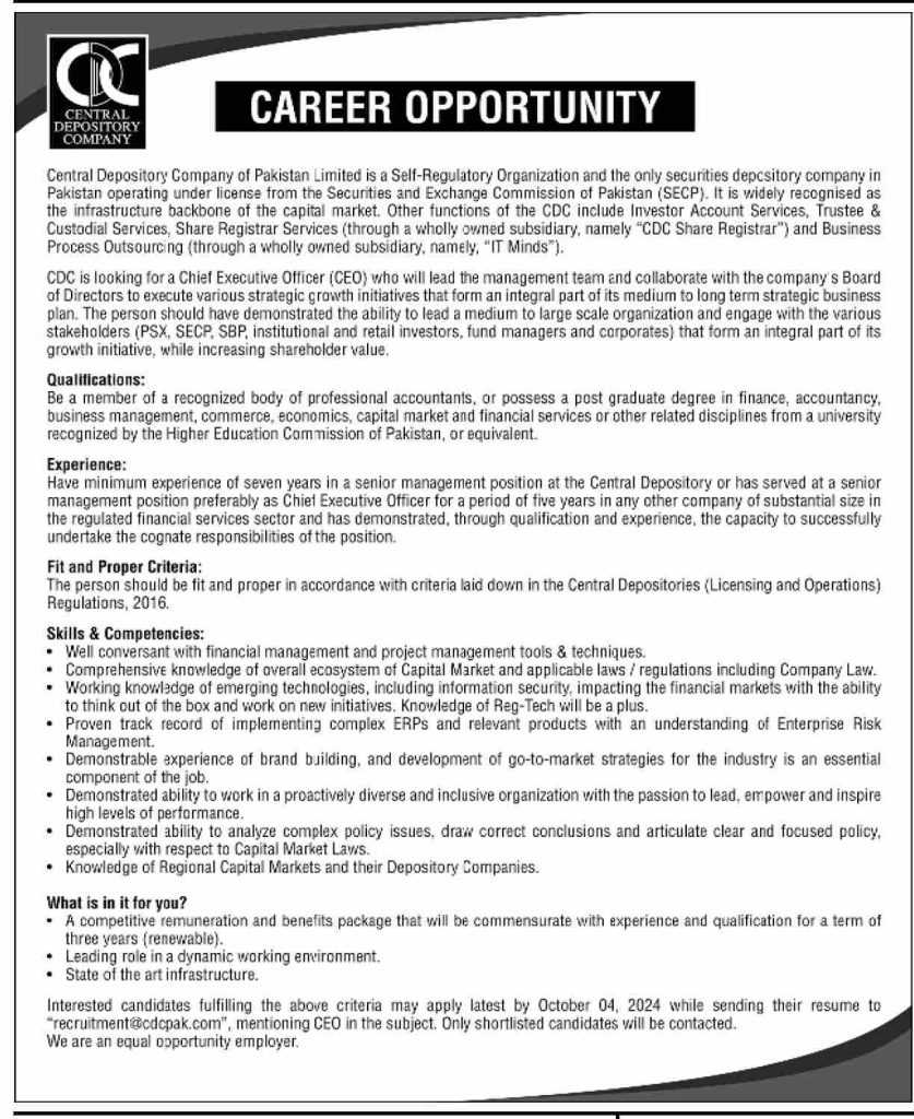 latest jobs in islamabad, jobs at central depository company 2024, latest jobs in pakistan, jobs in pakistan, latest jobs pakistan, newspaper jobs today, latest jobs today, jobs today, jobs search, jobs hunt, new hirings, jobs nearby me,