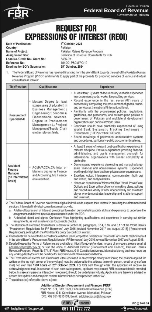 latest jobs in fbr, latest jobs in islamabad, federal govt jobs, consultancy posts at fbr pakistan 2024, latest jobs in pakistan, jobs in pakistan, latest jobs pakistan, newspaper jobs today, latest jobs today, jobs today, jobs search, jobs hunt, new hirings, jobs nearby me,