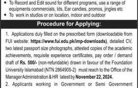 latest jobs in islamabad, jobs in islamabad, audio engineer job at fusst islamabad 2024, latest jobs in pakistan, jobs in pakistan, latest jobs pakistan, newspaper jobs today, latest jobs today, jobs today, jobs search, jobs hunt, new hirings, jobs nearby me,