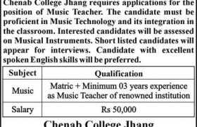 latest jobs in jhang, jobs in jhang, new job at chenab college jhang 2024, music teacher job at jhang, latest jobs in pakistan, jobs in pakistan, latest jobs pakistan, newspaper jobs today, latest jobs today, jobs today, jobs search, jobs hunt, new hirings, jobs nearby me,