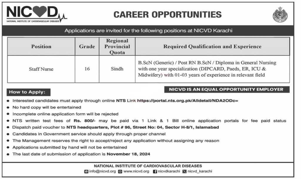 latest jobs in karachi, jobs in karachi, staff nurse job at nicvd karachi 2024, latest jobs in pakistan, jobs in pakistan, latest jobs pakistan, newspaper jobs today, latest jobs today, jobs today, jobs search, jobs hunt, new hirings, jobs nearby me,