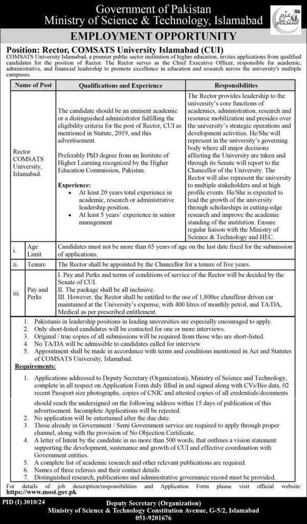 latest jobs in islamabad, federal govt jobs today, rector job at comsats university islamabad 2024, latest jobs in pakistan, jobs in pakistan, latest jobs pakistan, newspaper jobs today, latest jobs today, jobs today, jobs search, jobs hunt, new hirings, jobs nearby me,