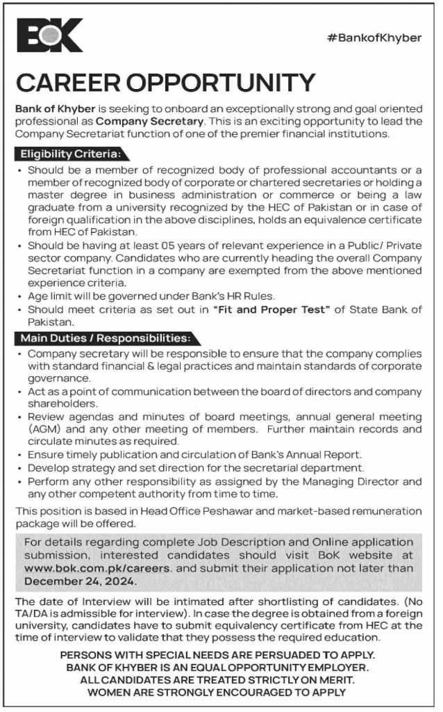 latest jobs in bok, bank of khyber jobs, banking jobs, latest banking jobs in pakistan, jobs at the bank of khyber 2024, bok careers,