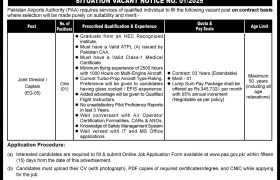 latest jobs in islamabad, jobs in civil aviation, job at pakistan airports authority 2025,